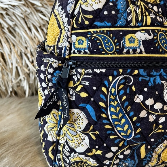 VERA BRADLEY Ellie Elephant 2012 Stroll Around Baby Diaper Bag Tote Blue Yellow - Picture 9 of 17